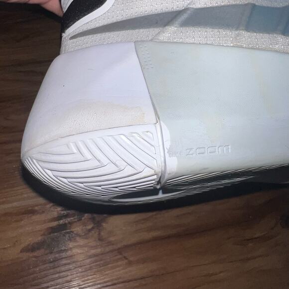 White Silver 2015 Nike Hyperdunk  Basketball Sneakers Shoes Size 8 - Picture 7 of 10